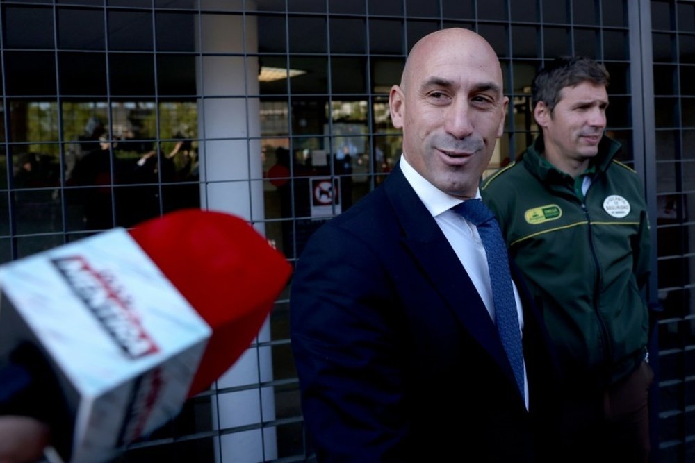 Rubiales goes on trial over his forcible kiss on the lips of Hermoso. AFP