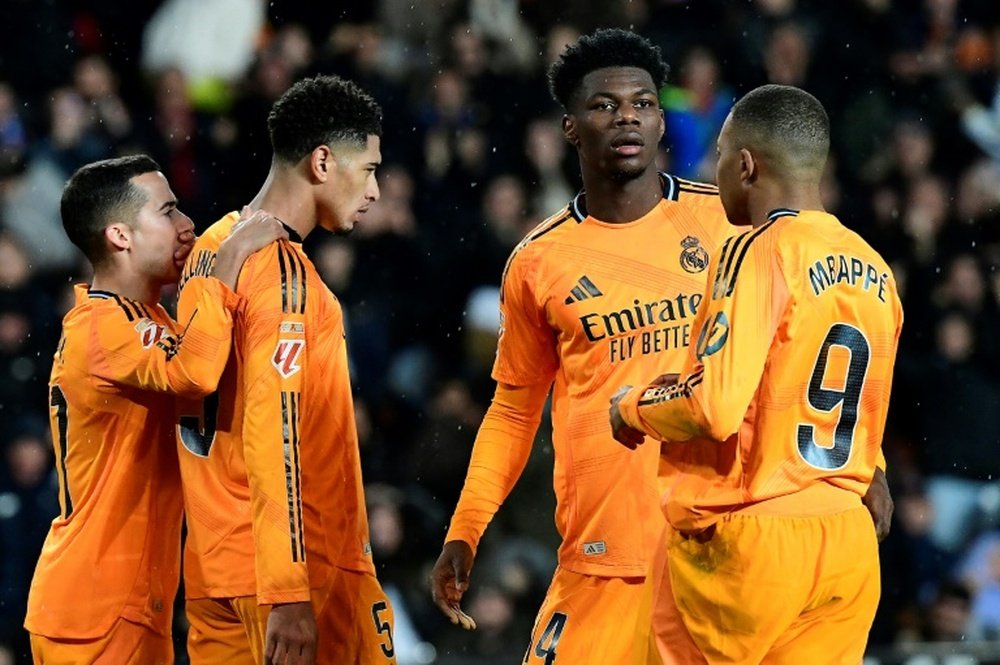 Bellingham broke in to strike in the 96th minute after a Valencia defensive error. AFP