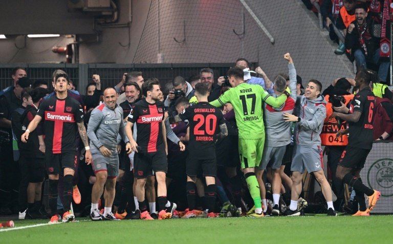 Stanisic scored in the seventh minute of injury time to seal progress to the Europa League final.AFP