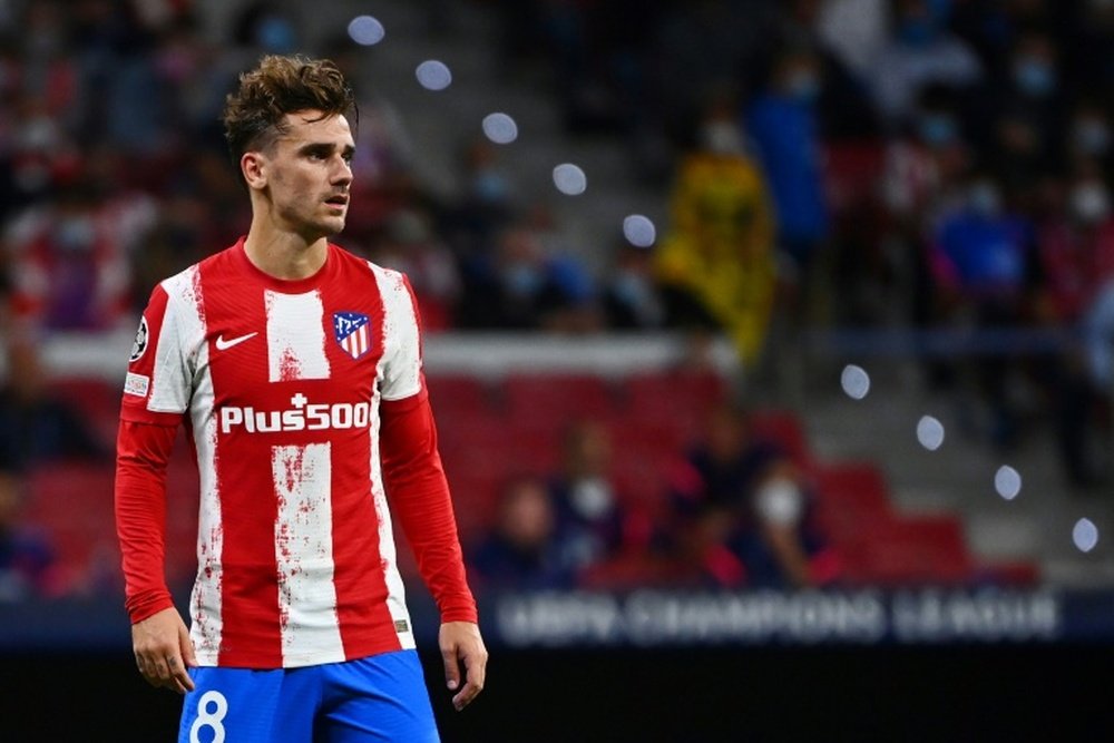 Antoine Griezmann and Atletico Madrid were beaten by Alaves. AFP