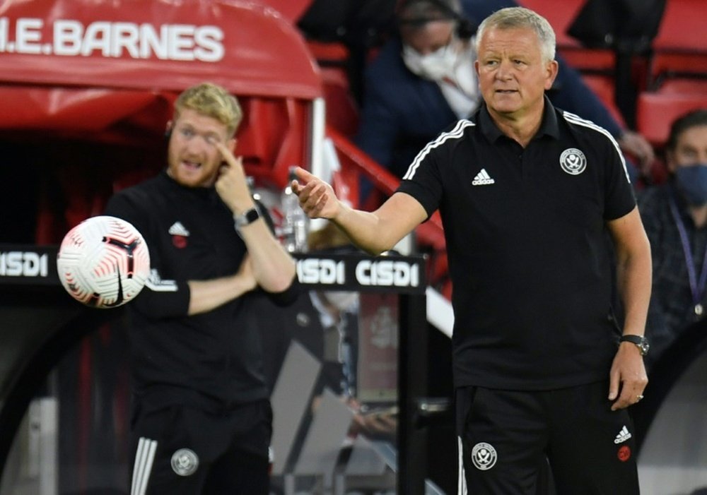Sheff Utd boss Chris Wilder is confused by the current coronavirus rules. AFP