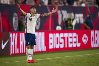 Christian Pulisic will miss the next USA's games with an ankle injury. AFP