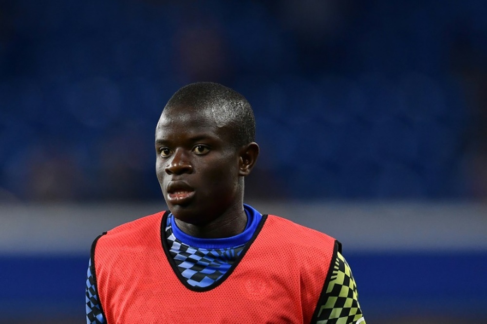 N'Golo Kante is back in training after getting coronavirus. AFP