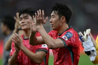 Son Heung-min scored as South Korea eased to a 3-0 win over Thailand on Tuesday, taking them closer to the next round of World Cup qualification in Asia.
