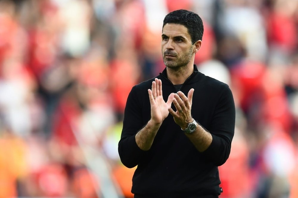 Mikel Arteta wants to solve Arsenals forward dilemma. AFP