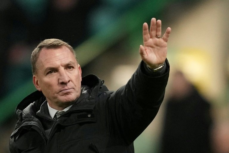 Brendan Rodgers is eyeing a Scottish league and cup double. AFP