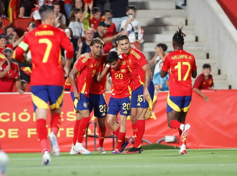 Spain are bolstered by midfielder Pedri's return to form and fitness. AFP