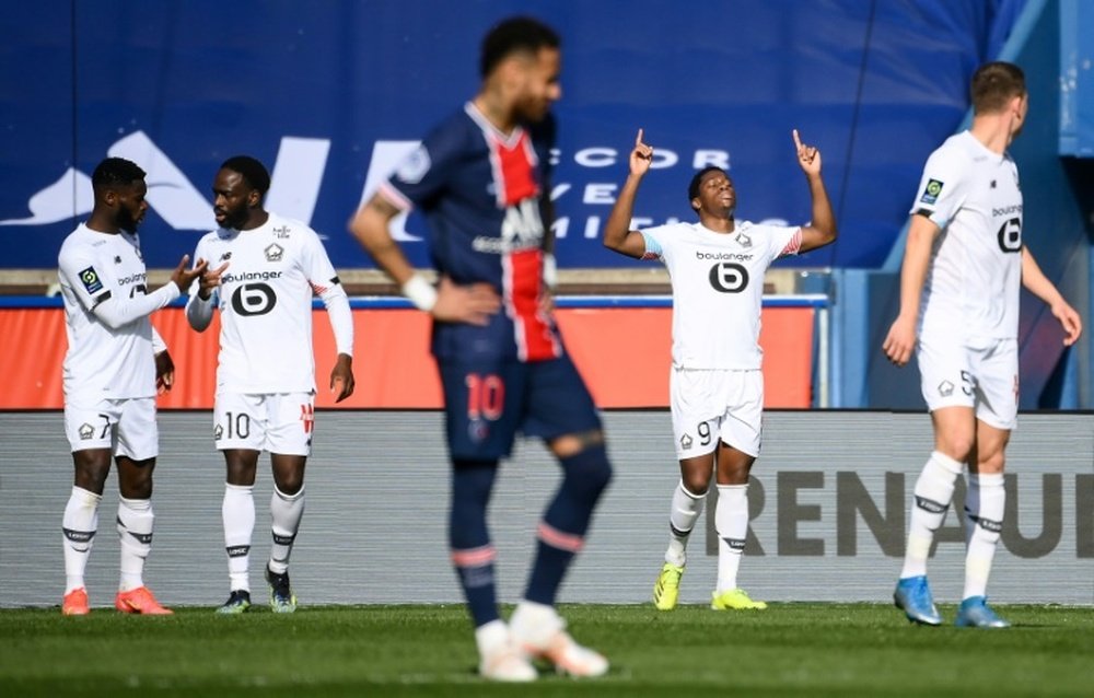 Lille find themselves three points clear at the top of Ligue 1. AFP