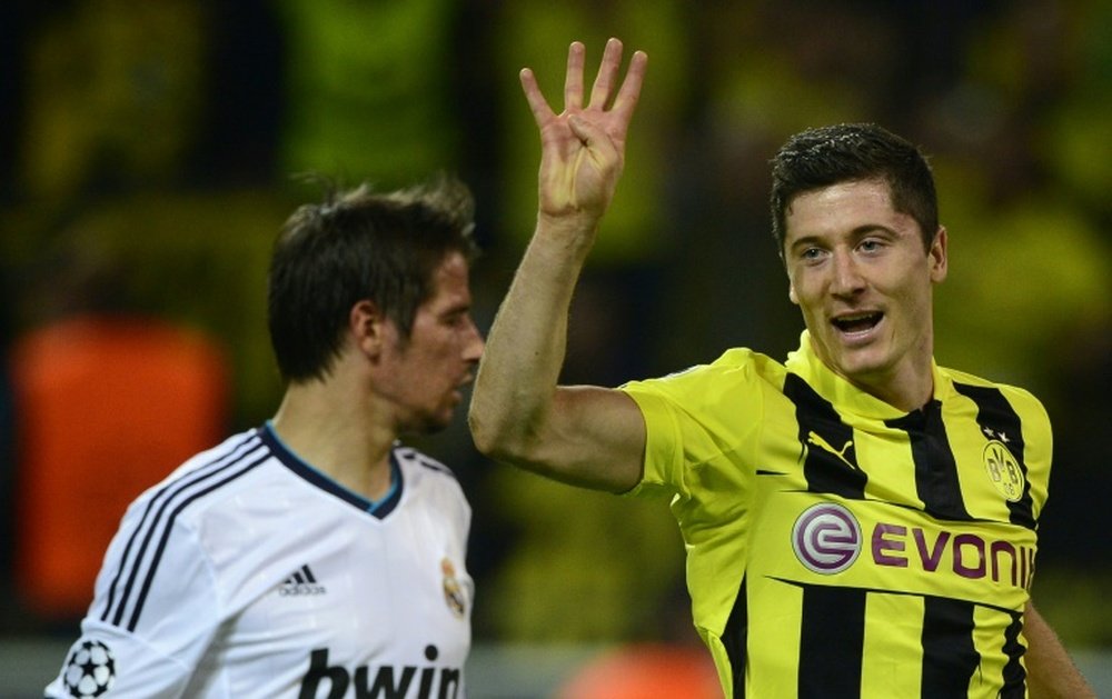 Lewandowski has dominated the Bundesliga with Bayern and Dortmund. AFP