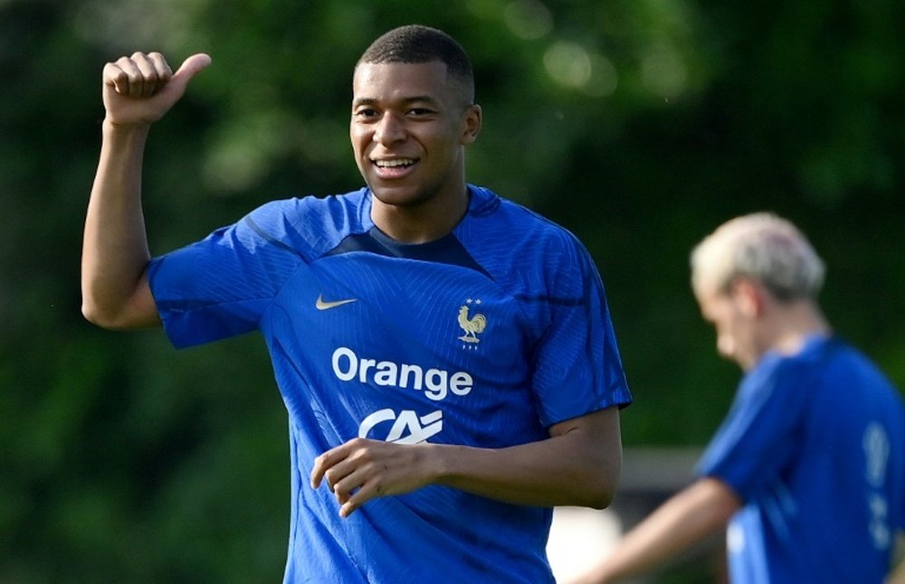 Mbappe has sparked the rumour mill with PSG. AFP