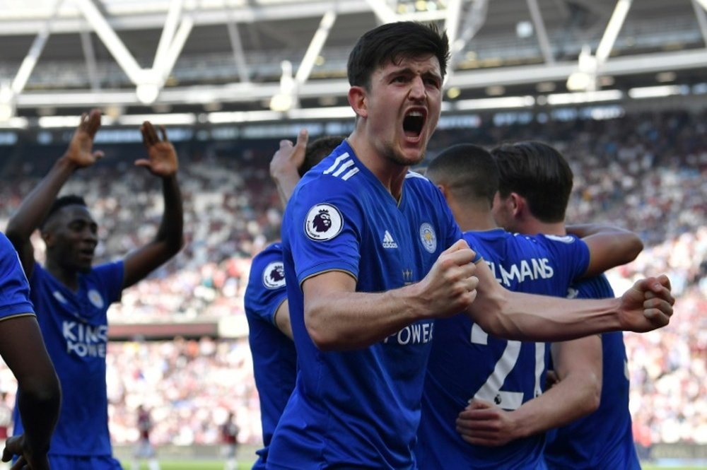 Maguire is set to complete move to Man United. AFP