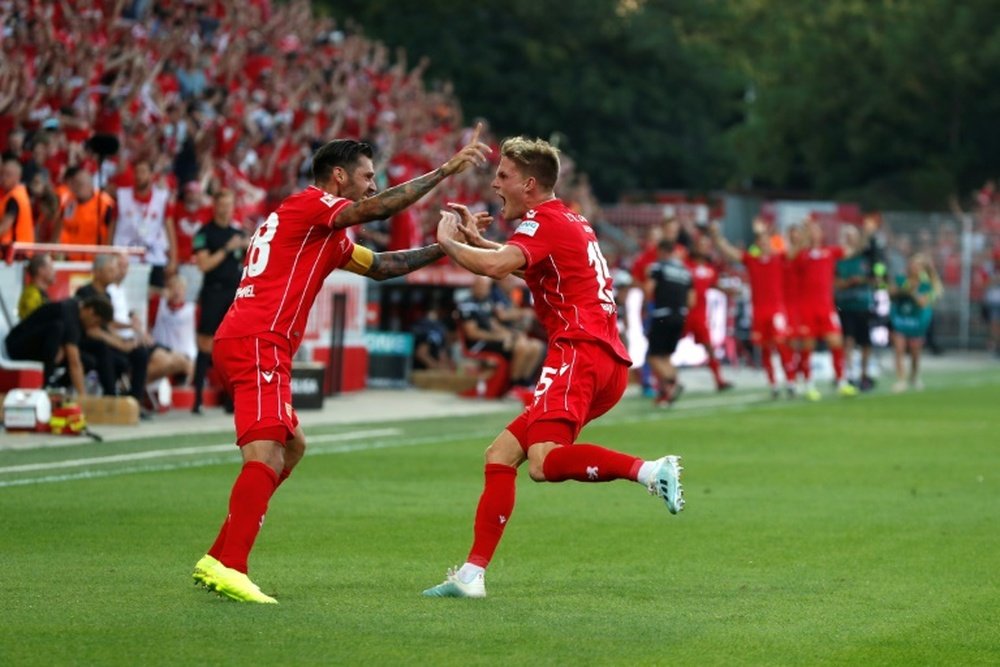 Marius Buelter scored twice as Union Berlin claimed their first ever Bundelsiga win. AFP