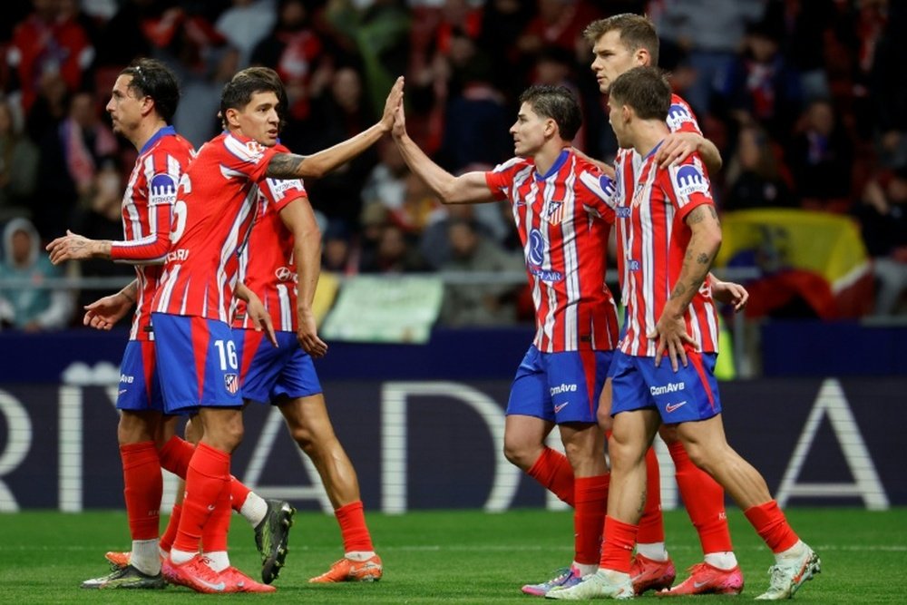Julian Alvarez netted two penalties against Valladolid. AFP