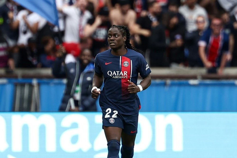 Chawinga scored 19 goals in 21 league games for PSG last season. AFP
