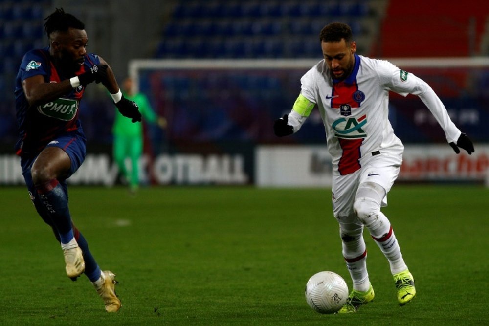 Neymar will make his PSG return against Lyon. AFP
