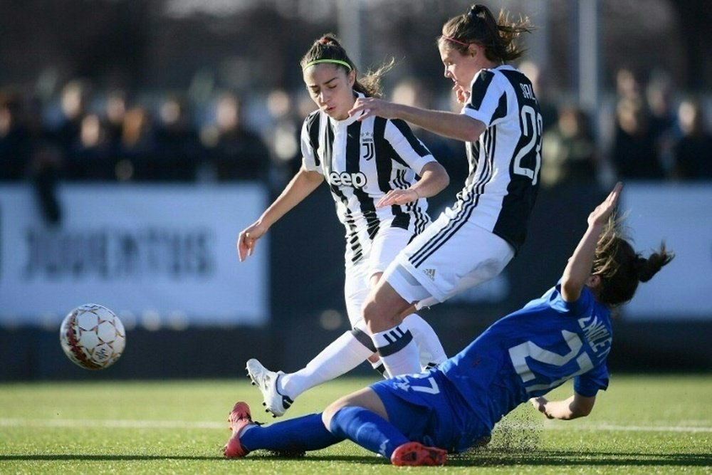 Juventus beat Fiorentina in the Italian women's Super Cup. AFP