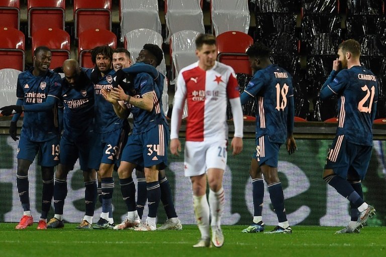 Arsenal breeze past Slavia Prague to reach Europa League semis