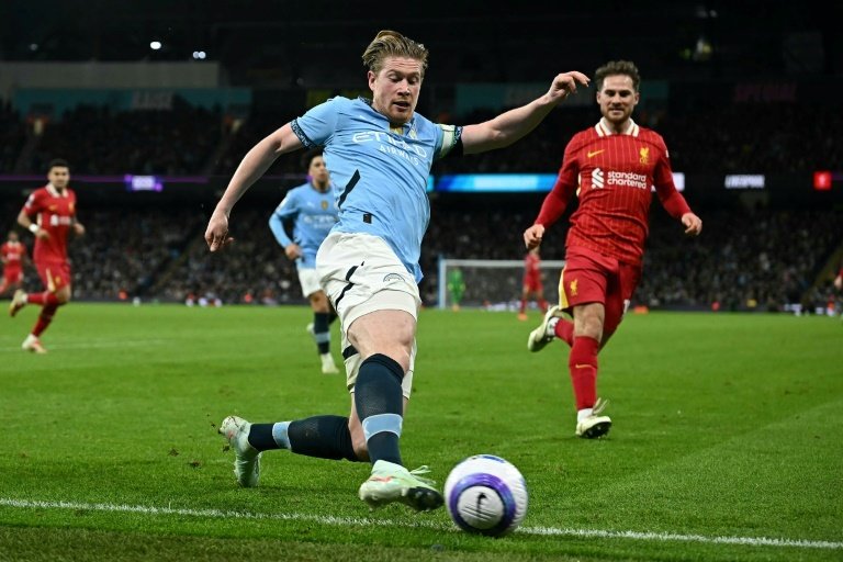 De Bruyne have been on the wane over the last 18 months. AFP