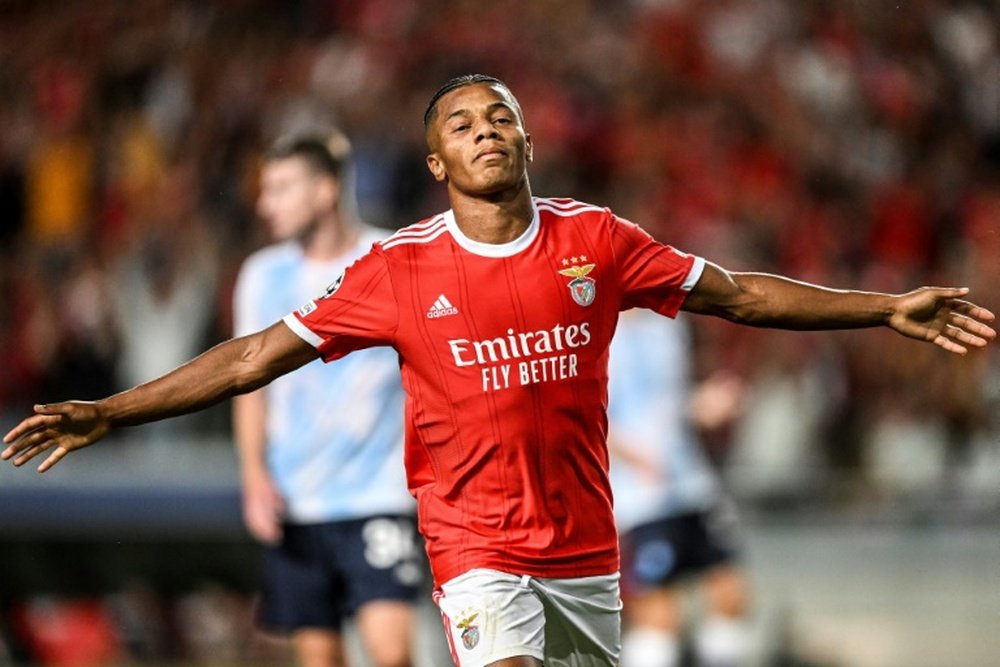 Benfica's Neres ends Dynamo Kyiv's Champions League hopes. AFP