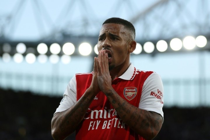 Jesus has already been shown four yellow cards in the PL. AFP
