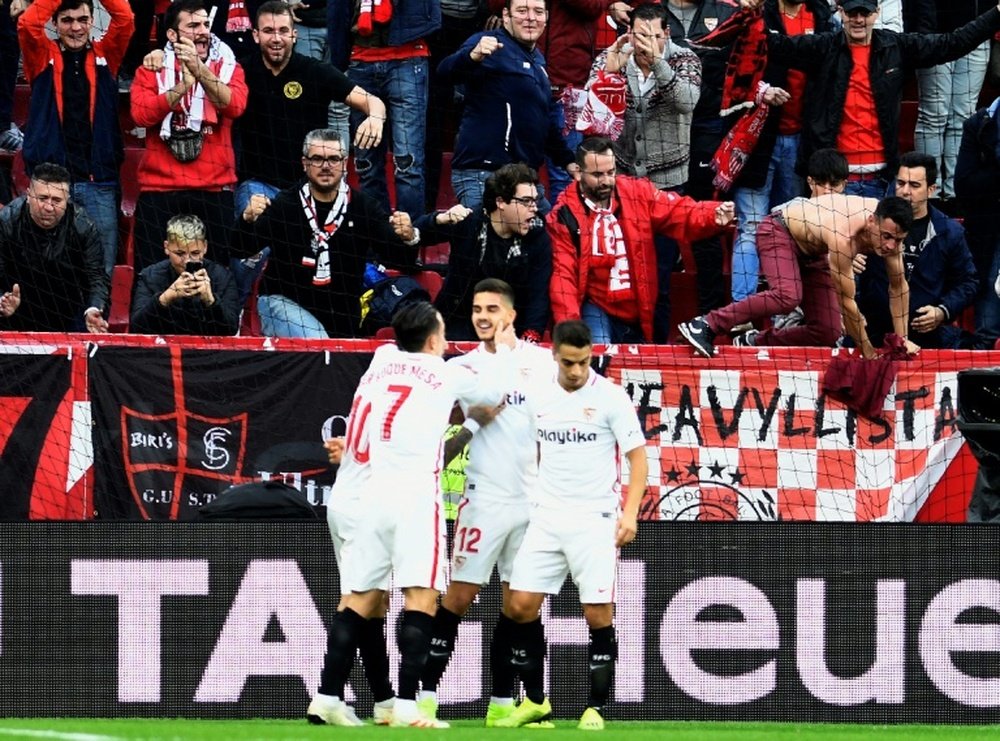 Sevilla celebrate. AFP