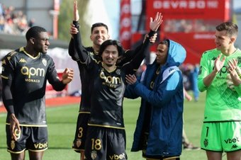 Japan's Takumi Minamino was on target as Monaco beat Brest 2-0 away in Ligue 1 on Sunday to climb above their opponents into second place in the table and close in on a return to the Champions League.