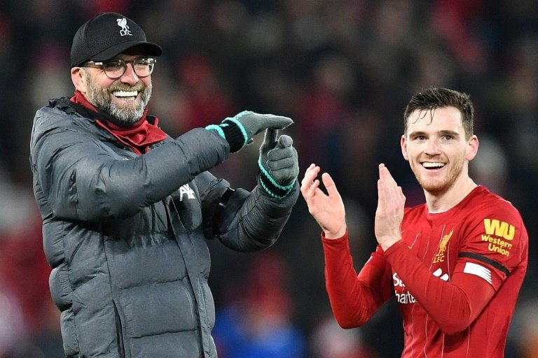 Liverpool are 16 points clear. AFP