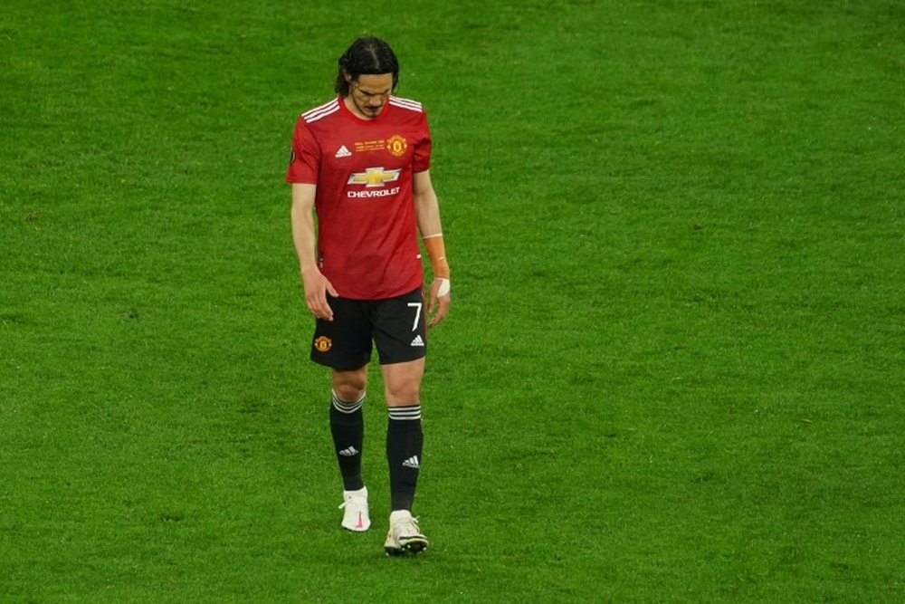 Edinson Cavani is considering a move after his spell at Man United comes to an end. AFP