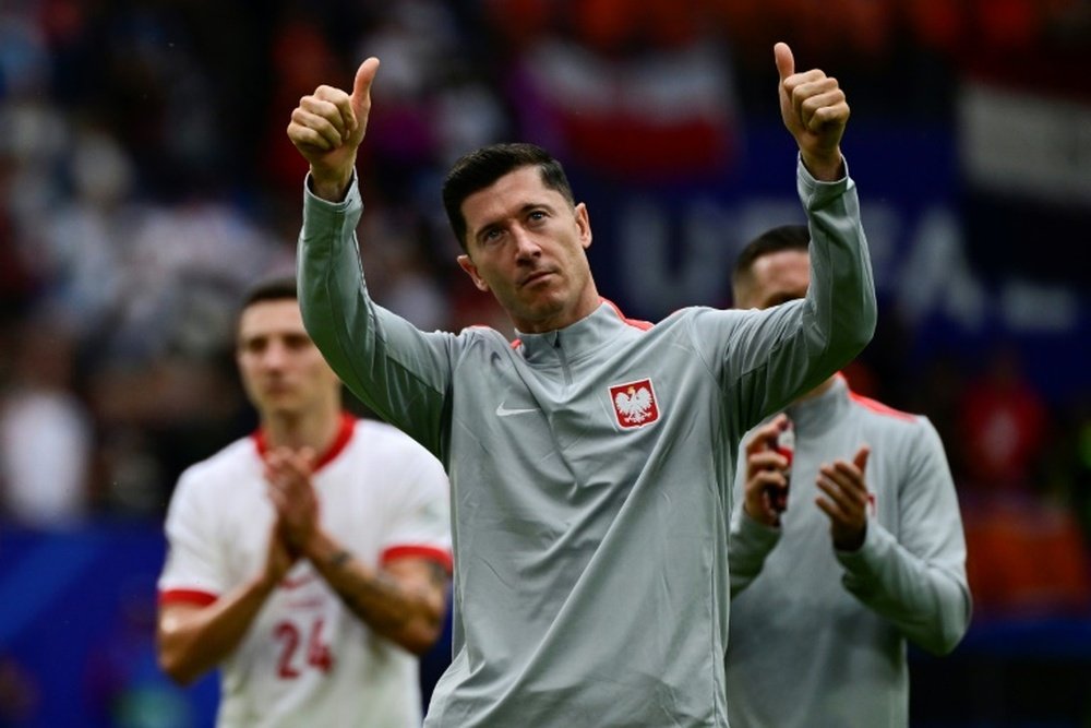 Lewandowski did not feature for Poland against the Netherlands due to injury. AFP