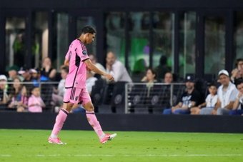 Inter Miami, without Lionel Messi, lost 2-1 at home to Mexico's Monterrey in the first leg of their CONCACAF Champions Cup quarter-final on Wednesday with Argentine Jorge Rodriguez scoring a superb 89th-minute winner.