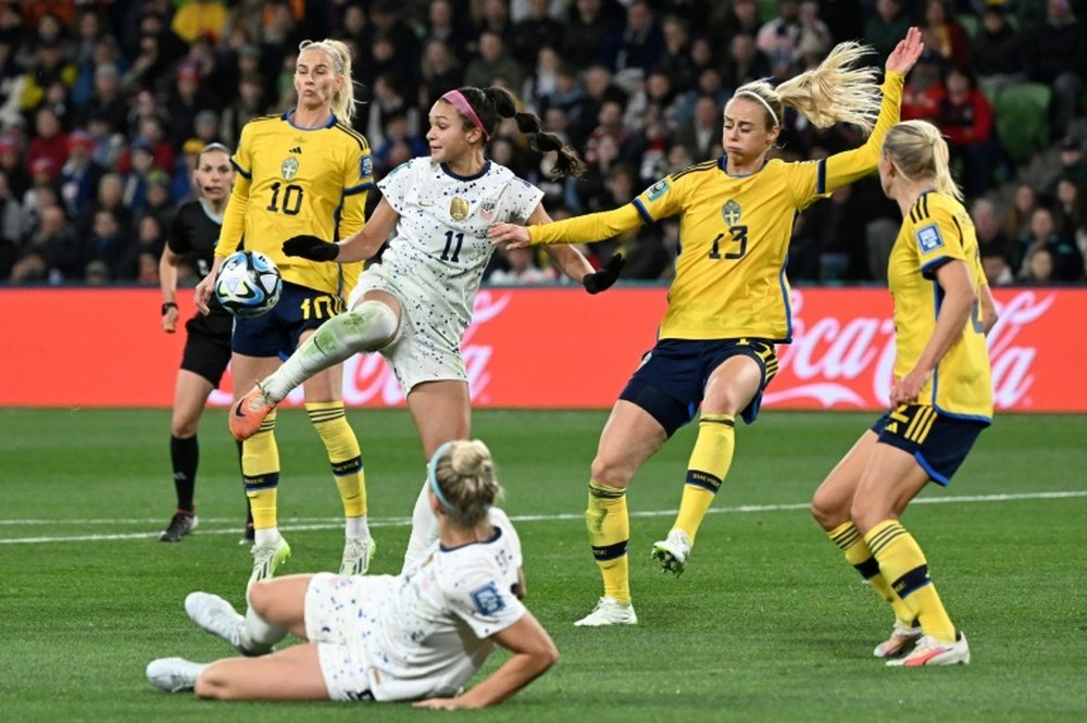 Sweden came out on top of the penalty shootout. AFP