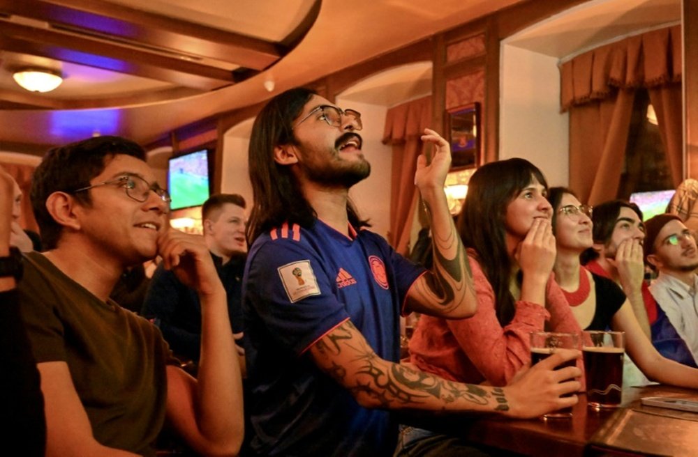 Russia fans have instead come to support Moscow's ally Serbia. AFP