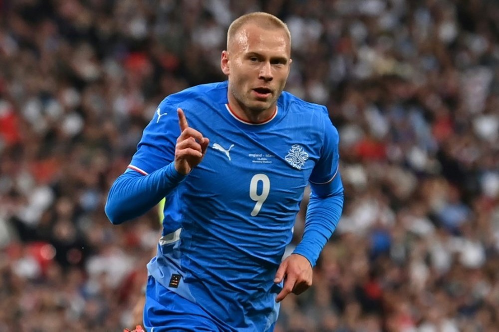 Iceland forward Jon Dagur Thorsteinsson scored against England. AFP