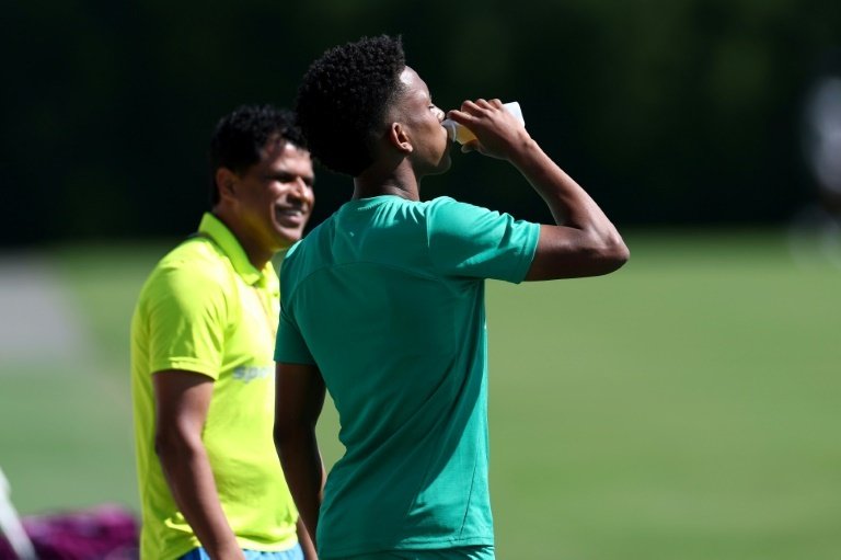 Palmeiras gem Estevao faces his future employers in the Club World Cup last 8. AFP