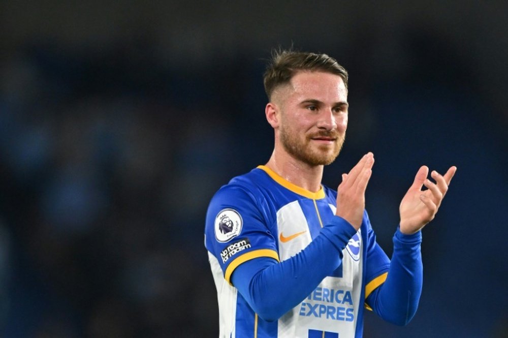 Mac Allister has joined Liverpool from Brighton. AFP