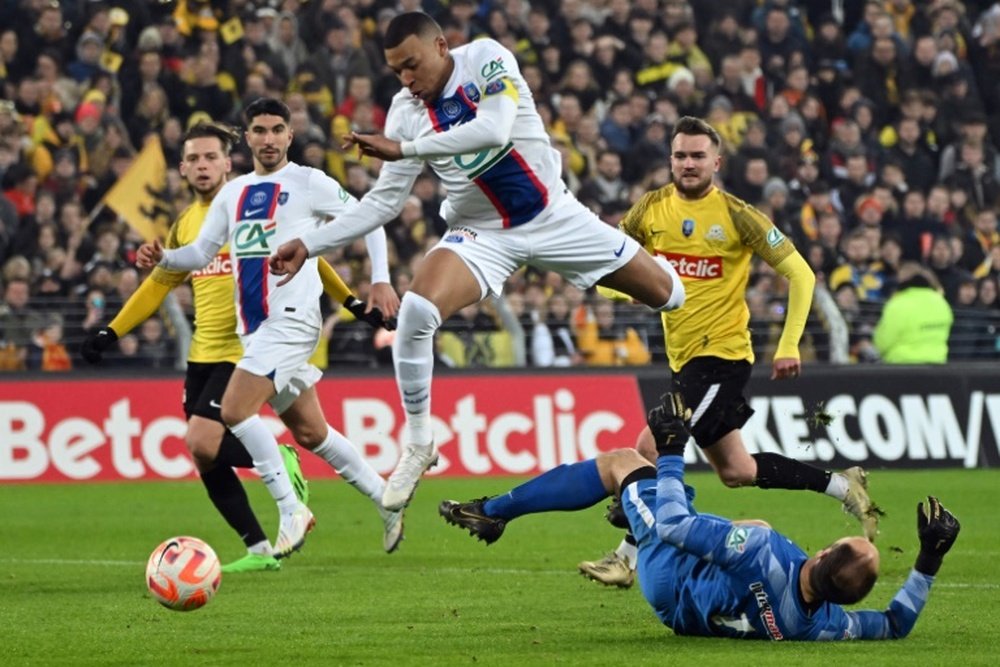 Mbappe scores five in PSG French Cup rout of amateur minnows. AFP