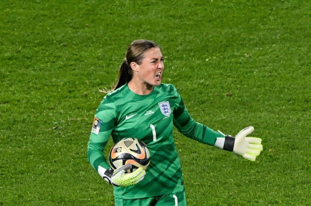 Mary Earps made her England debut in 2017. AFP