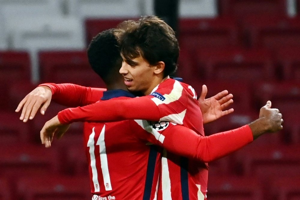 Joao Felix was the hero with a brace for Atletico versus Salzburg. AFP