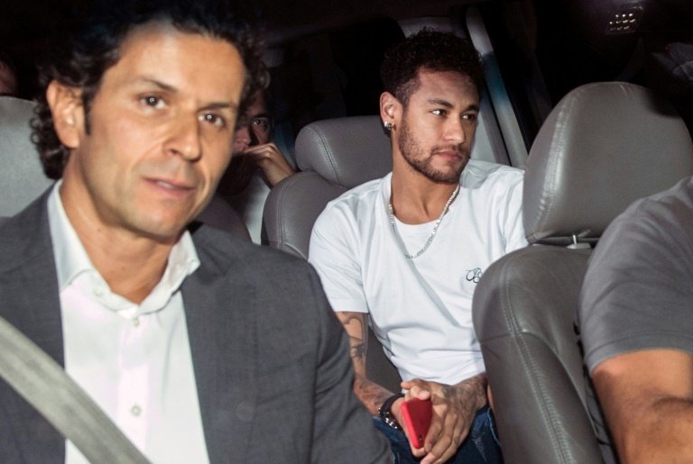 PSG's president said the Brazilian is keen to get back on the pitch at the Parc des Princes. AFP