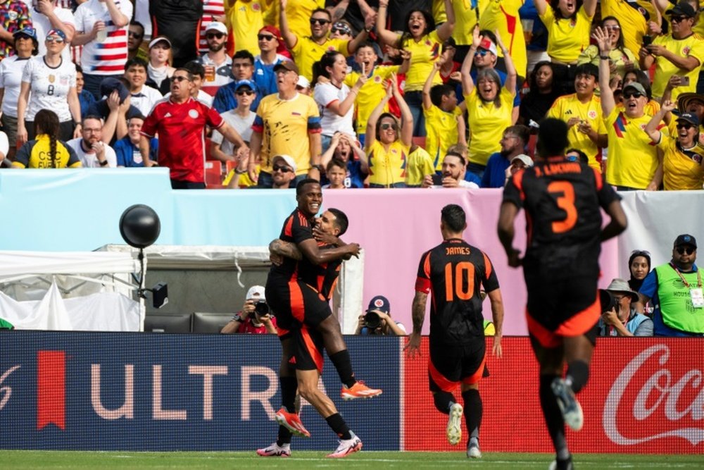 Jhon Arias and Rafael Borre put Colombia 2-0 up inside 19 minutes. AFP