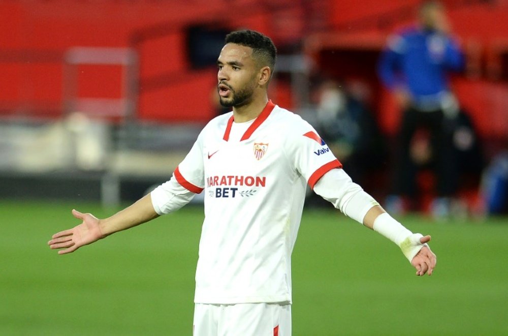Youssef En-Nesyri scored in Sevilla's 2-0 win over Elche. AFP