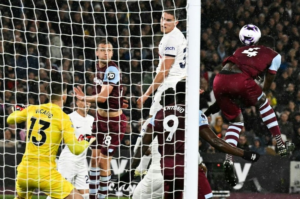 Tottenham close to within two points of Aston Villa in fourth. AFP