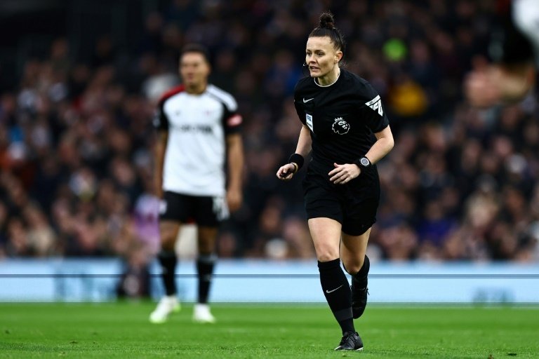 Rebecca Welch has become the first female referee of an English Premier League football fixture. AFP