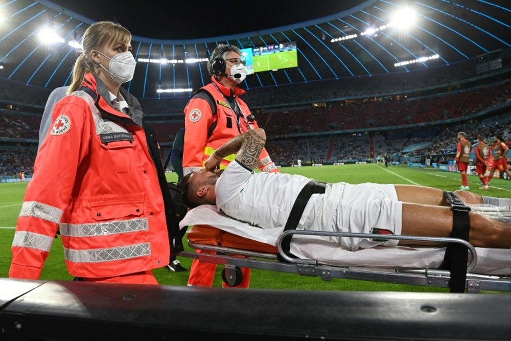 Leonardo Spinazzola's ruptured Achilles has been confirmed. AFP