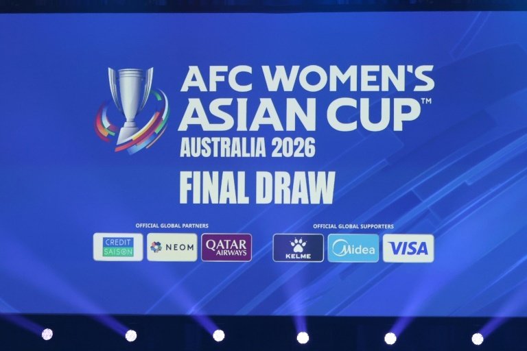Defending champions China were drawn in the same group in Sydney Tuesday as three-time winners North Korea for the 2026 Women's Asian Cup, while powerhouse Japan will take on Vietnam, India and Taiwan.