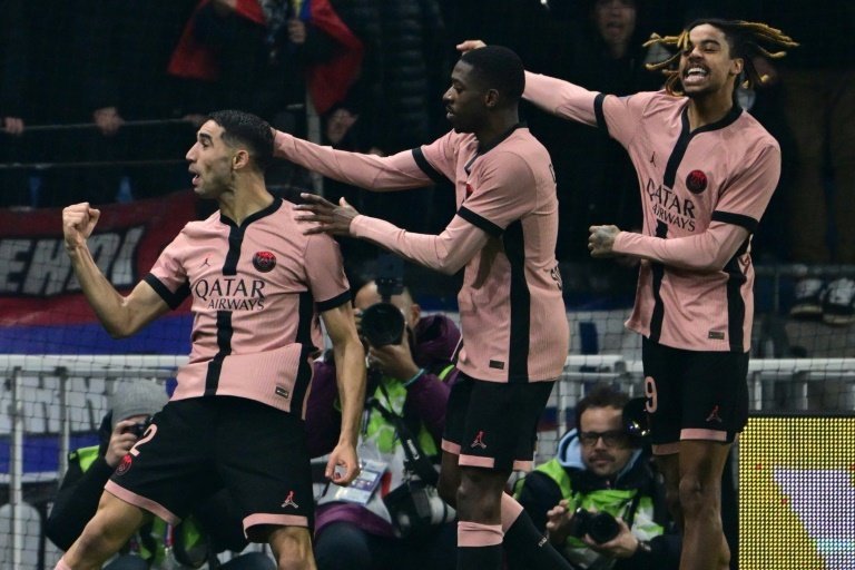 Hakimi scores twice as PSG sink Lyon to stay unbeaten in Ligue 1