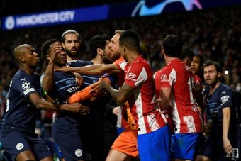 Simeone ambitions dig at Guardiola after fight in tunnel