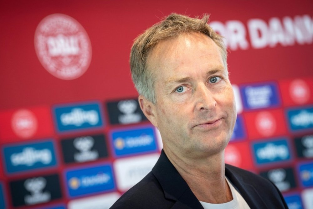 Kasper Hjulmand has taken over as Bayer Leverkusen manager. AFP