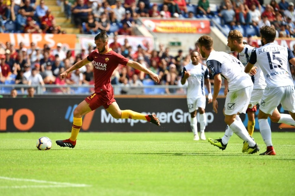 Cristante put Roma two goals to the good. AFP