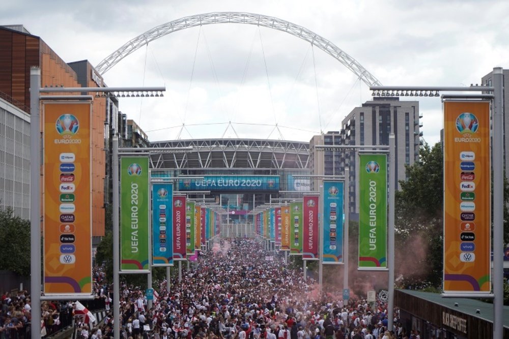 Wembley will host a women's World Cup qualifier between England and Northern Ireland. AFP